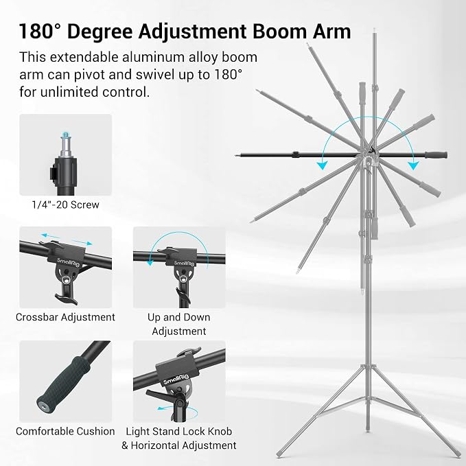 SmallRig 110"/9.2ft Photography Light Stand - Image 6