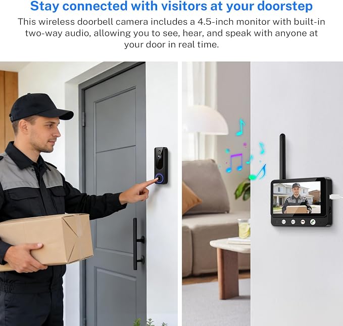 Wireless Doorbell Camera Video Monitor - Image 8