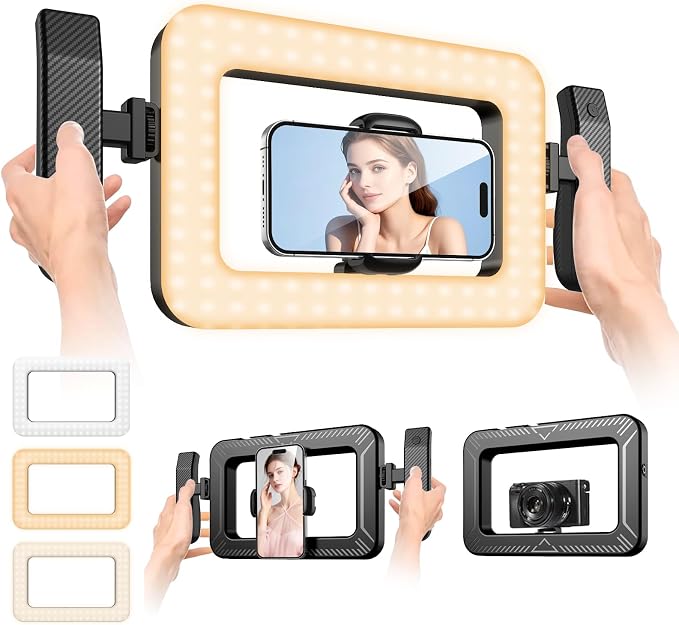 UBeesize Ring Light for Phone, 8000mAh Selfie Light by UBeesize