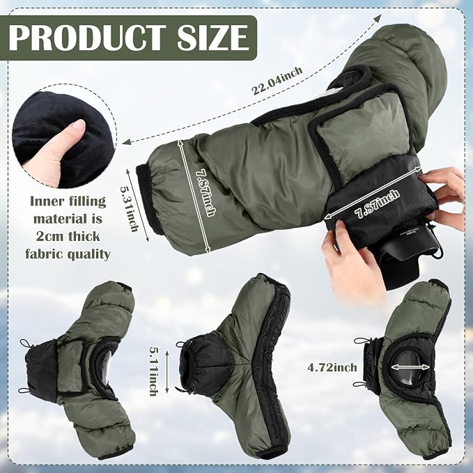 Copkim Professional Camera Rain Cover Thickened Waterproof Cold Proof Warm - Image 2