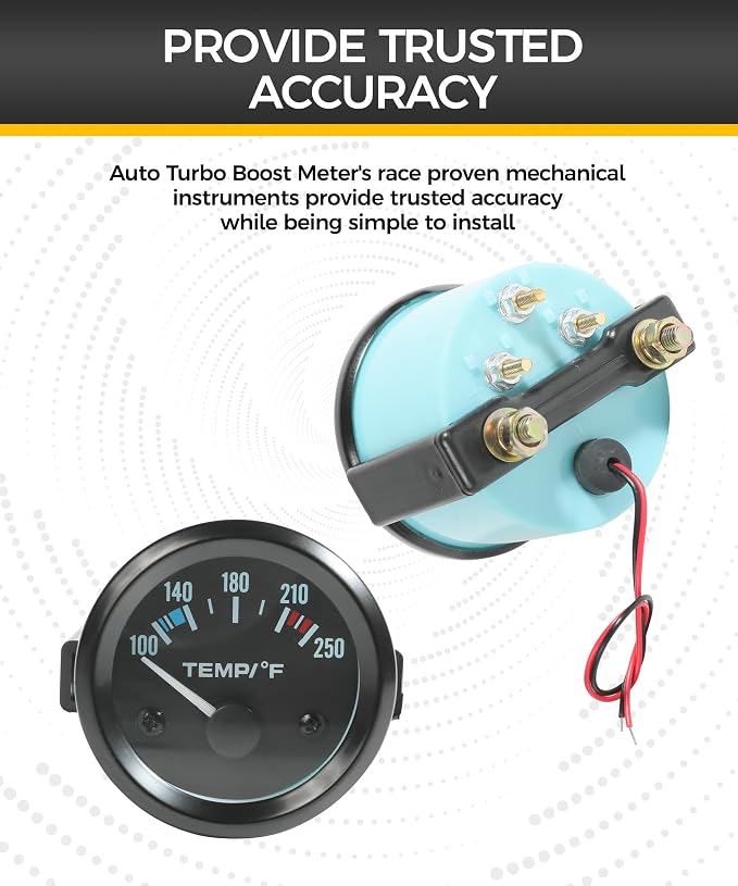 Water Temp Gauge, 100-250℉ Temperature Gauge - Image 5