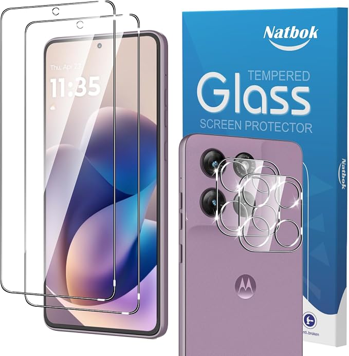 2+2 Pack for Moto G Stylus 2026/2025 Screen Protector by Natbok