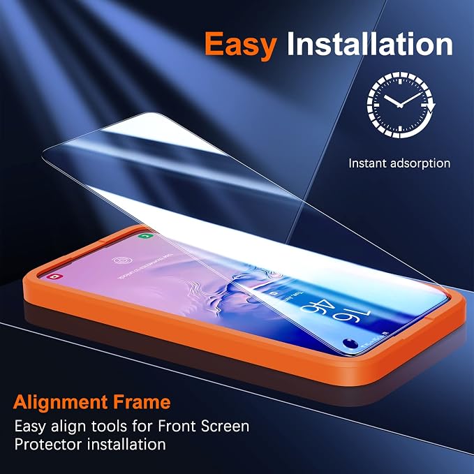 UniqueMe [3 Pack for Samsung Galaxy S10e Screen Protector, Tempered Glass 9H - Image 8