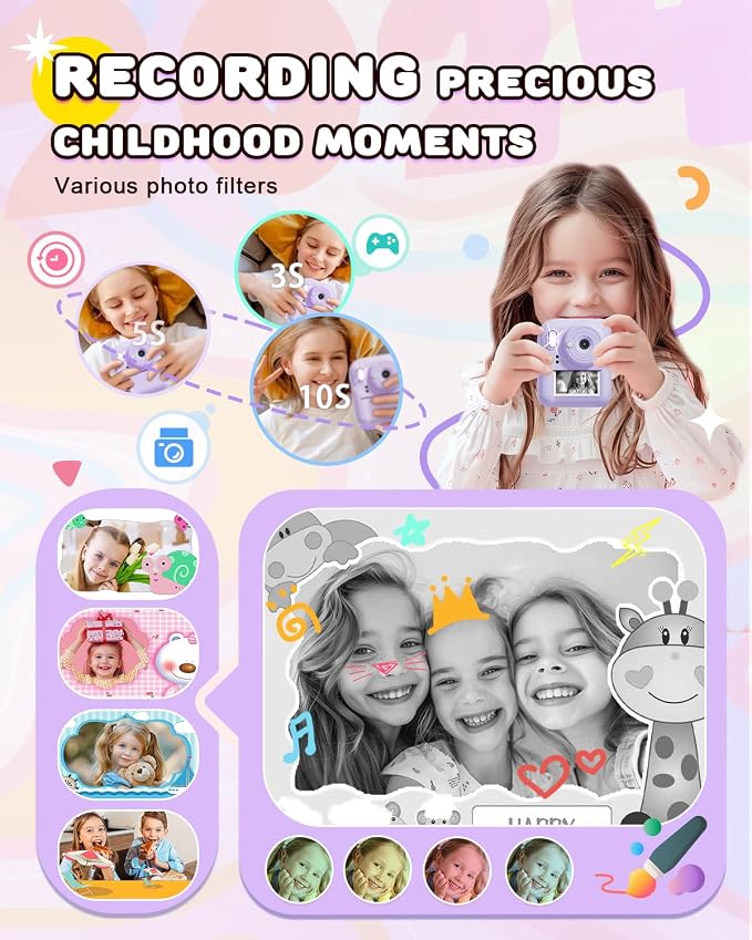 Kids Camera Instant Print, Upgrade Dual-Lens Selfie Digital Camera - Image 5