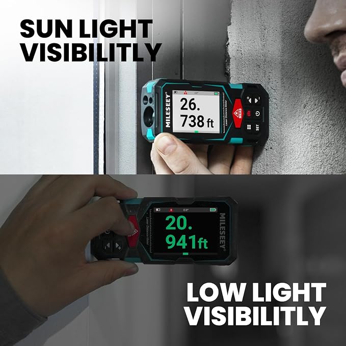 MILESEEY 330Ft Outdoor Laser Measure - Image 5