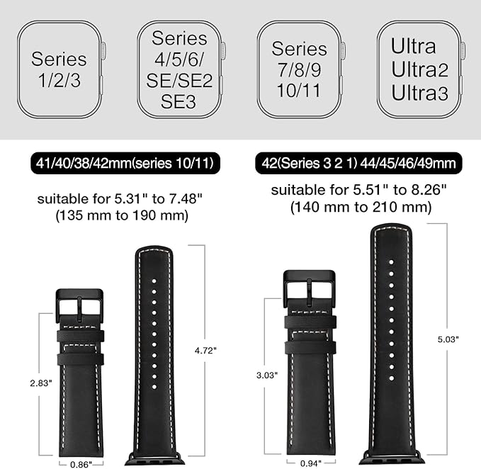 SUNFWR Leather Bands Compatible - Image 6
