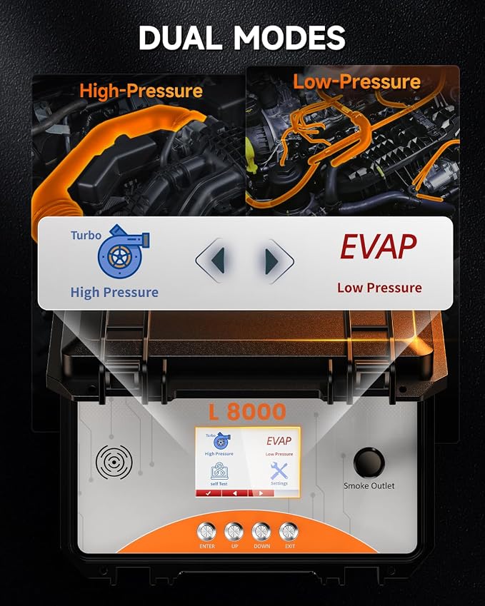 ANCEL L8000 Automotive Smoke Machine | Dual Mode Diagnostic Leak Tester - Image 2