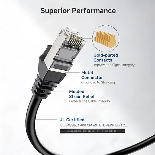 Cable Matters 10Gbps Snagless Shielded Cat 6A Ethernet Cable - 35ft - Image 4