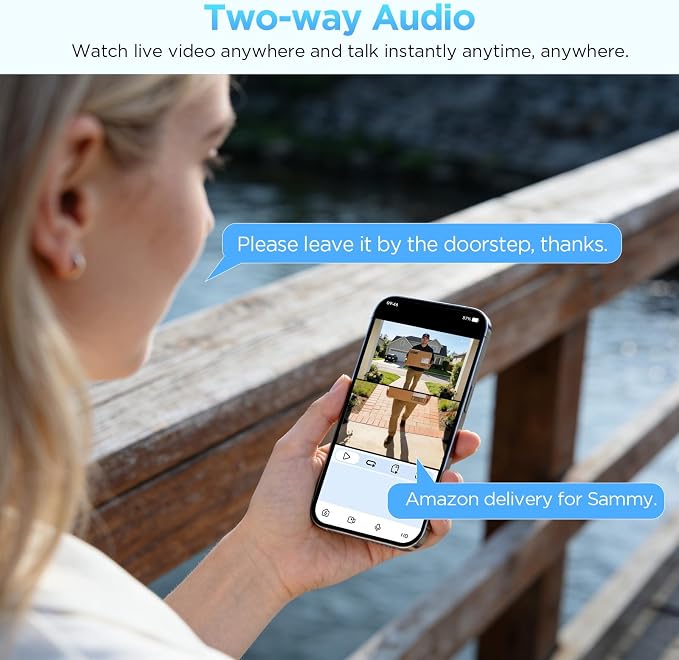 Wireless Battery Video Doorbell Dual Camera 1080P - Image 5