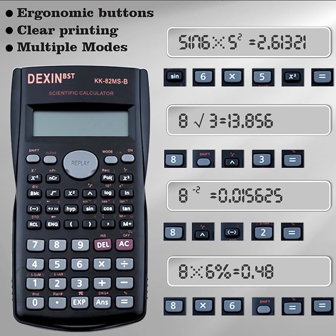 12 Packs Scientific Calculator Bulk, 2-Line Engineering Scientific Calculators - Image 4