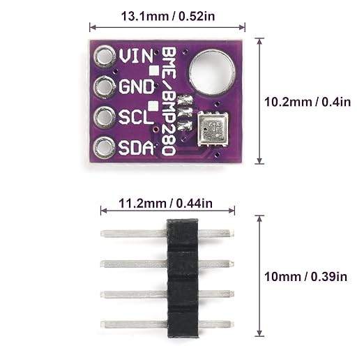 3PCS BME280 5V Sensor Module Atmospheric Pressure Temperature Humidity Sensors - Image 3