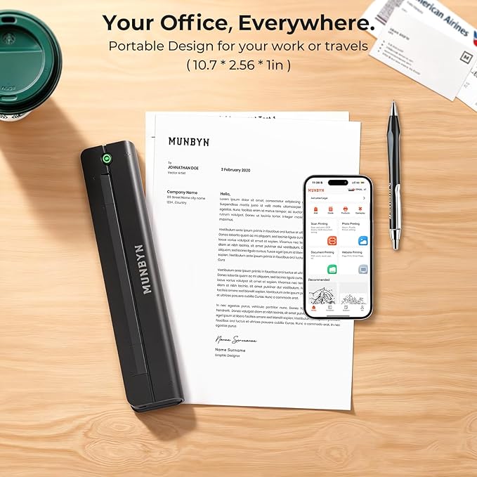 MUNBYN Portable Printer Wireless - Image 3