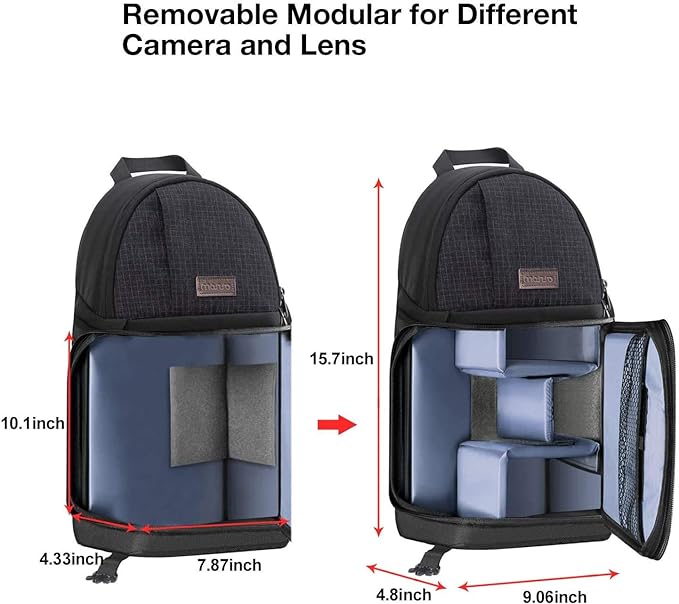 MOSISO Camera Sling Bag, DSLR/SLR/Mirrorless Camera Case Shockproof Photography - Image 5