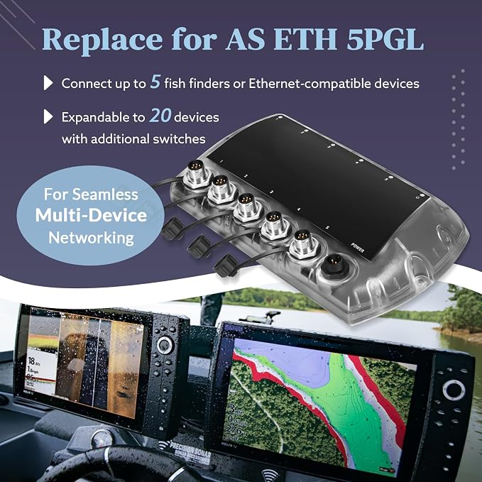 5 Port Ethernet Switch & 5 Foot Ethernet Cable Kit, Replace - Image 3