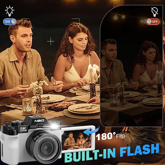 True 5K Digital Camera for Photography, Autofocus & Anti-Shake, 16X Zoom - Image 8