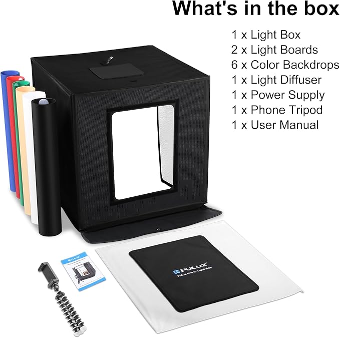 PULUZ Light Box Photography, 24x24 inch Large Photo Studio Light Box, - Image 7