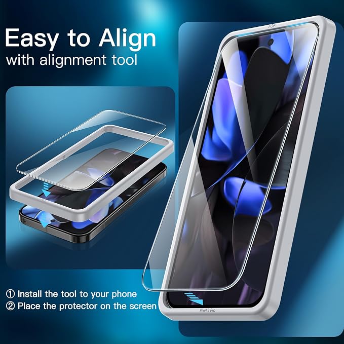 JETech Screen Protector for Google Pixel 9 Pro - Image 5