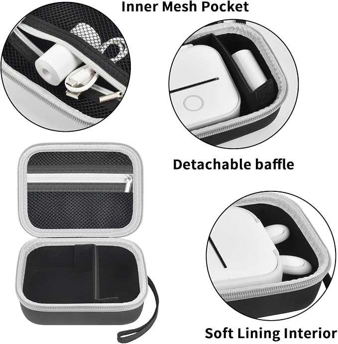 ANKHOH Label Maker Case for Memoking T02/ for Phomemo M02/ M02S/ M02 Pro/ Q30S/ - Image 3