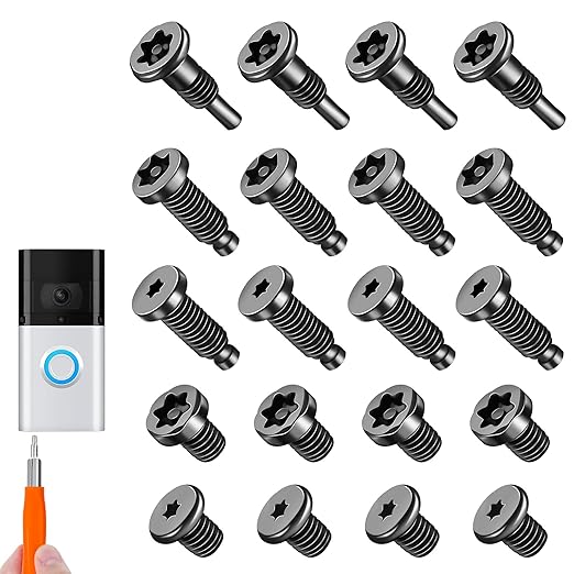 20Pcs Security Screws for Camera Doorbell Screws Replacement by CTYUKHS