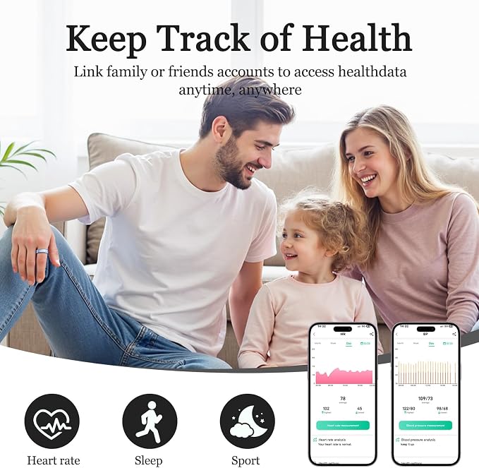 Smart Ring for Women Men, Health Tracker - Image 3
