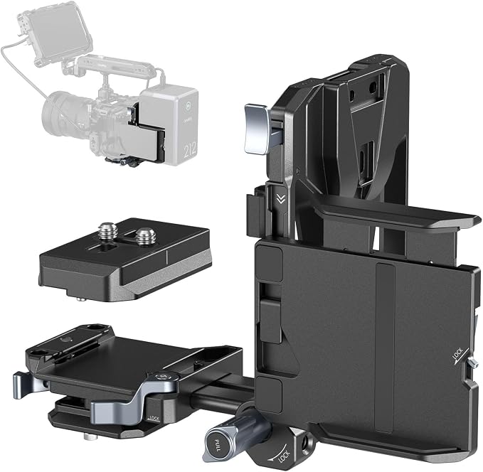 SMALLRIG Foldable V Mount Battery Plate Kit Pro, w/QR Plate by SmallRig
