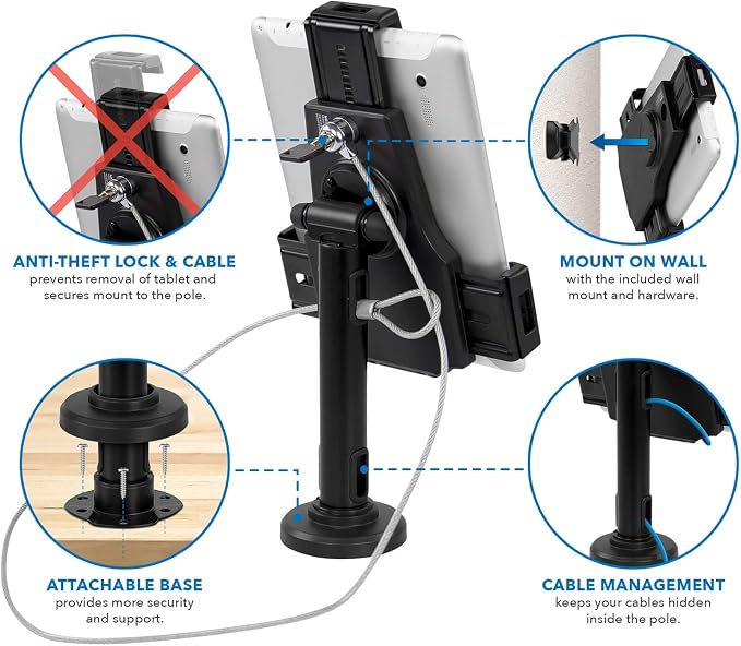 Mount-It! Universal Tablet POS Kiosk Stand - Image 7