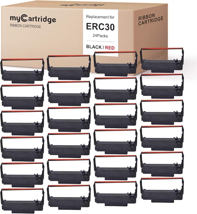 myCartridge 24 Pack ERC30 ERC-30 ERC 30 34 38 B/R Compatible by myCartridge