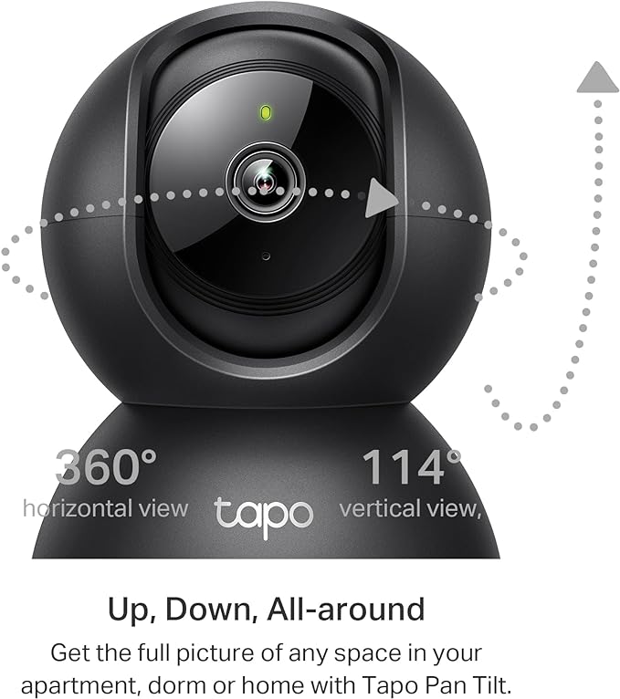 Tapo 2K Indoor Pan/Tilt Wired Security Camera - Image 4