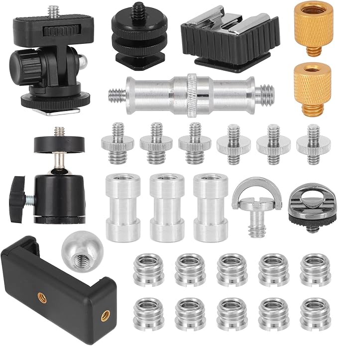 Penitue 30pcs Camera Tripod Mount Kit, Camera Tripod Adapter Screw Kit by Unknown