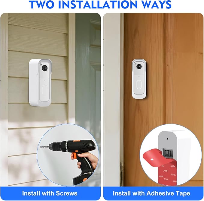 New No Drill Mount for Blink Video Doorbell Camera, Adhesive Blink Doorbell - Image 5