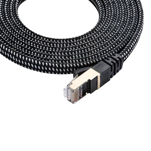 DanYee Cat 8 Ethernet Cable, Nylon Braided 66ft CAT8 High Speed Professional - Image 4