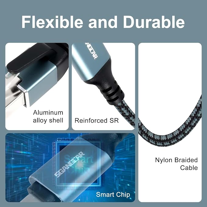 USB C to Ethernet Cable, 75 Feet Type C to Gigabit Ethernet Cable, USB C to - Image 3