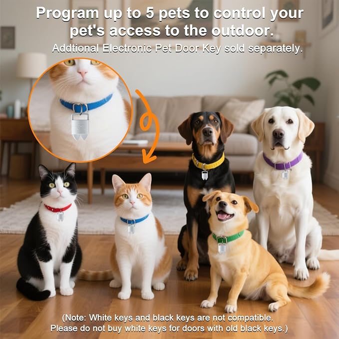 Electronic Smart Key for AJKJ Smart Pet Door, Add More Pets, Only 1 Key -1PCS - Image 2
