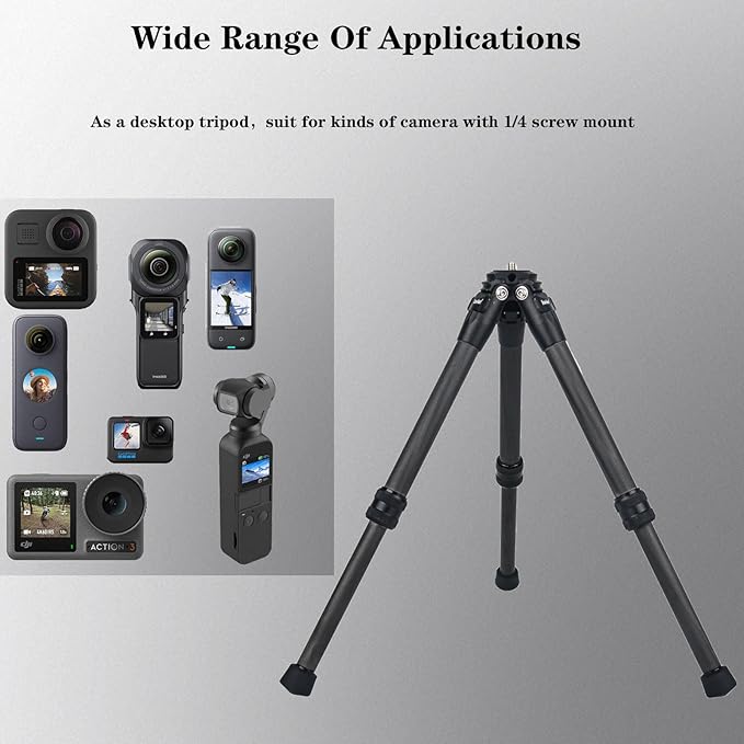 mini Carbon Fiber Tripod, Small Table tripods - Image 3