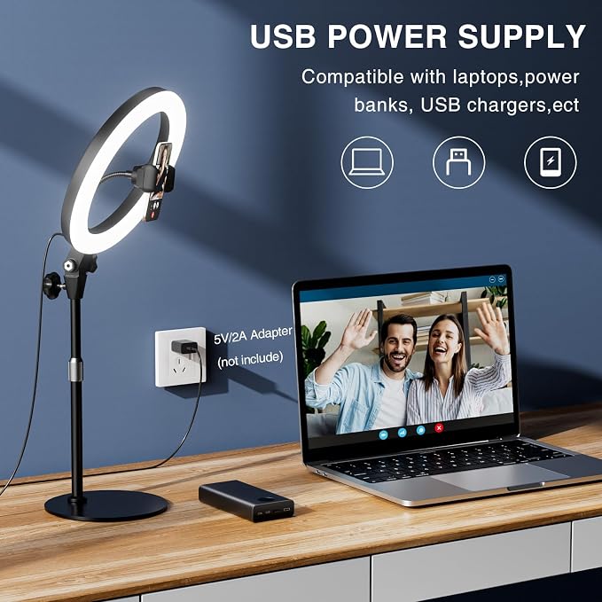 Desk Ring Light with Stand - Image 9