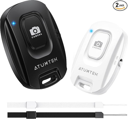 ATUMTEK Camera Remote Shutter for iPhone and Android Smartphones, Wireless by ATUMTEK