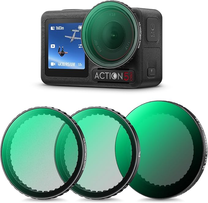 K&F CONCEPT Push in Fit Effect & ND & CPL Filter Set Compatible by KFCONCEPT