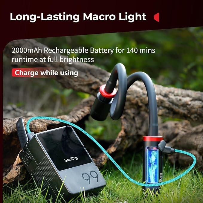 SmallRig RM 03 Macro Photography LED Light, Adjustable Beam Angle, 5 Colors - Image 7