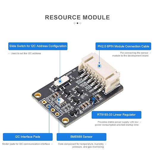 BME688 Environmental Sensor, AI-Enhanced | Monitors Temperature, Pressure & Gas - Image 6