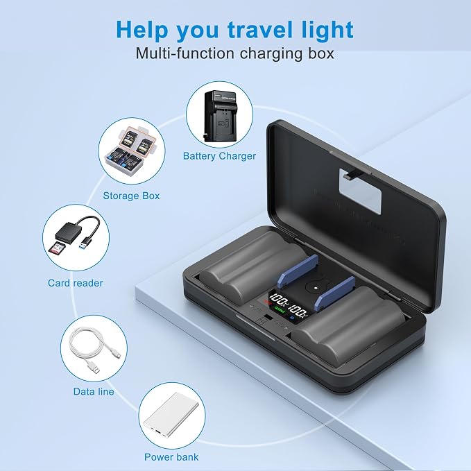 BP511 Camera Battery Multifunctional Charger Set Compatible - Image 2