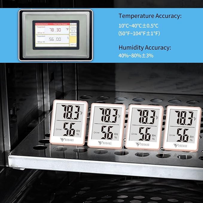 DOQAUS Indoor Thermometer for Home, Room Thermometer Humidity Meter - Image 7