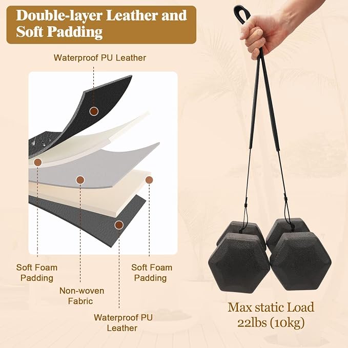 1.8”Wide Camera Strap, Fashionable PU Leather Camera Strap - Image 3