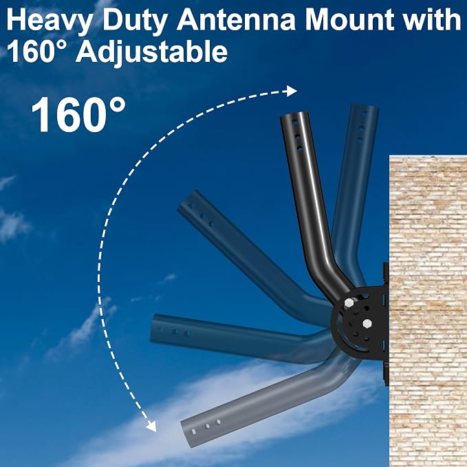 Heavy Duty Antenna Pole Mount, Pole/Wall Mount - Image 3