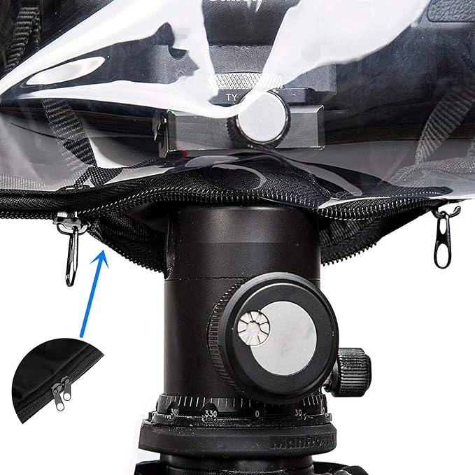 Waterproof Camera Rain Cover Soft Black Camera Rain Lens Covers | Professional - Image 7