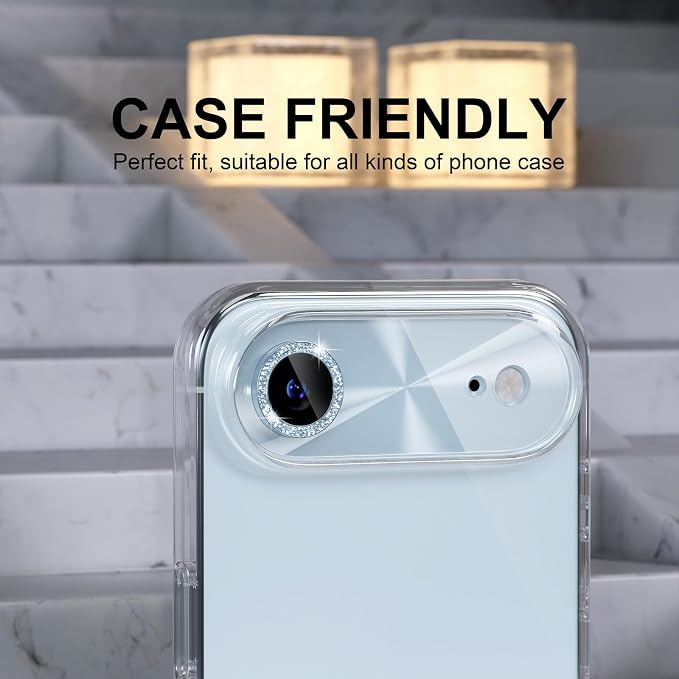 Choiche Compatible for iPhone 17 Air Camera Lens Protector, Bling Camera Cover - Image 4