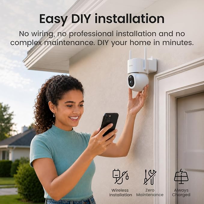 aosu SolarCam D1 Max 2-Cam Kit, 4K Solar Security Cameras Outdoor Wireless - Image 9