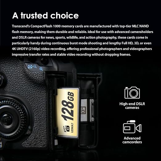 Transcend 16GB CF1000, CompactFlash Memory Card, UDMA 7, High Speed, - Image 5