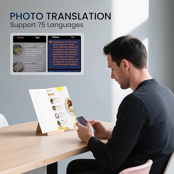 Language Translator Device, Upgraded 5.5" High-end Metal Frame Ai Translator No - Image 4