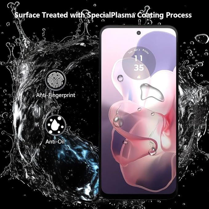 2 Pack Privacy Tempered Glass for Motorola Moto G Power 5G Screen Protector - Image 5
