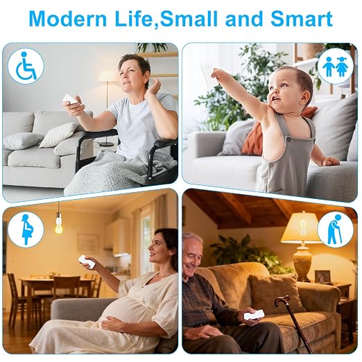 Remote Control E26 E27 Light Bulb Socket Adapter, Max 500W, No Wiring Needed - Image 8